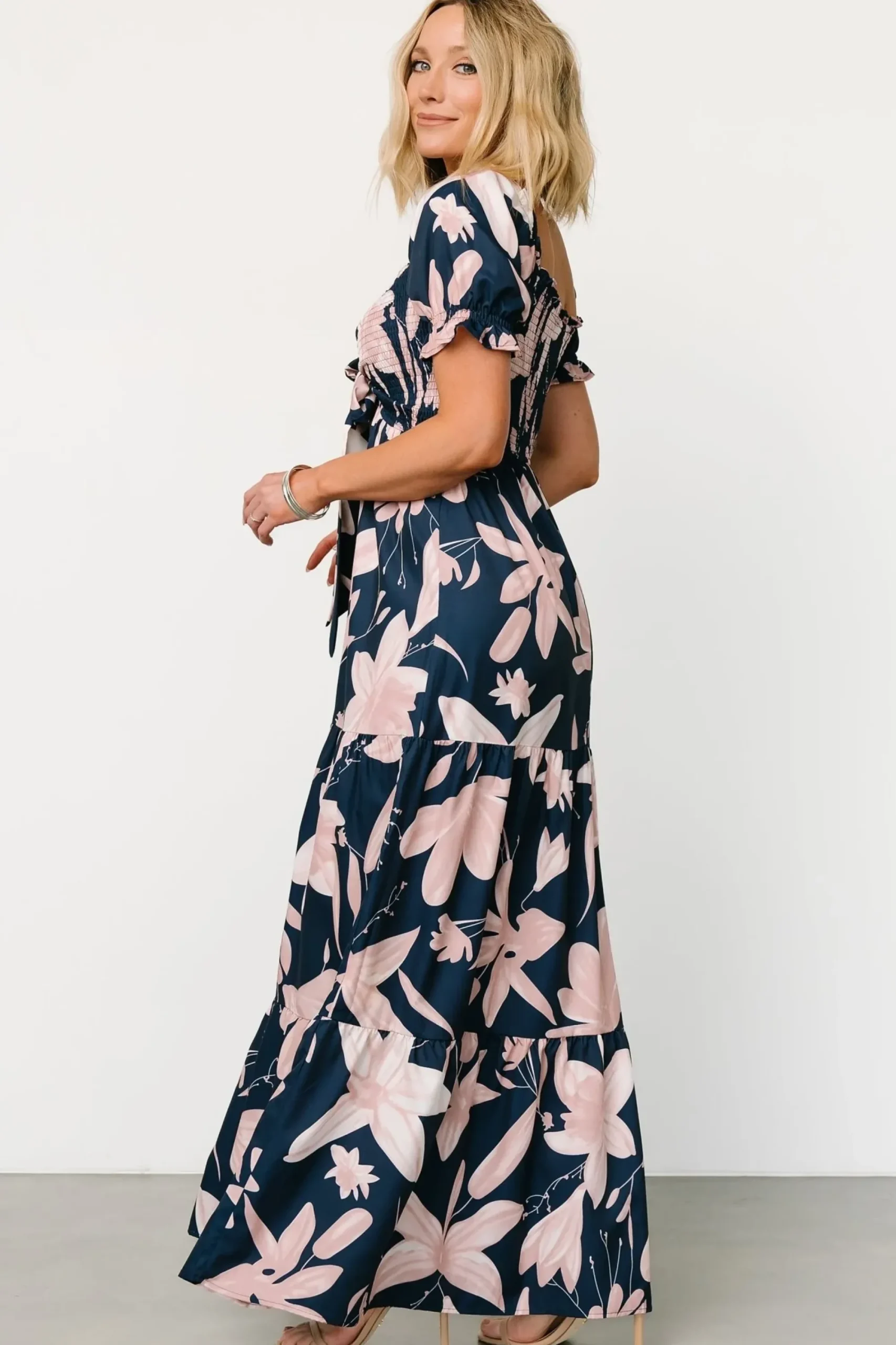 Fashion Baltic Born Hilaria Maxi Dress | Navy + Blush