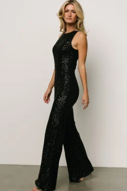 Fashion Baltic Born Hillary Sequin Jumpsuit | Black