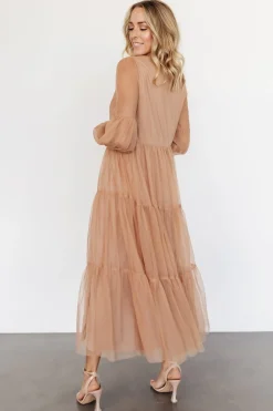 Sale Baltic Born Hoffman Tulle Maxi Dress | Dusty Camel