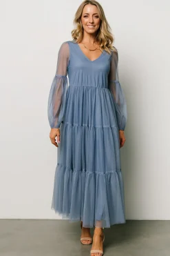 Fashion Baltic Born Hoffman Tulle Maxi Dress | Whisper Blue