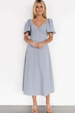 Clearance Baltic Born Indie Back Tie Dress | Dusty Blue