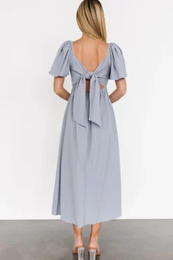 Clearance Baltic Born Indie Back Tie Dress | Dusty Blue
