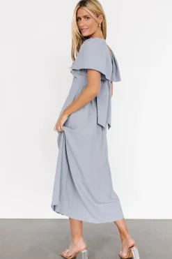 Clearance Baltic Born Indie Back Tie Dress | Dusty Blue