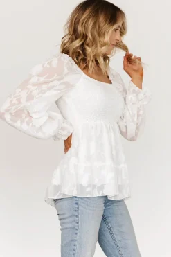 Fashion Baltic Born Ines Smocked Top | White