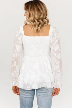 Fashion Baltic Born Ines Smocked Top | White