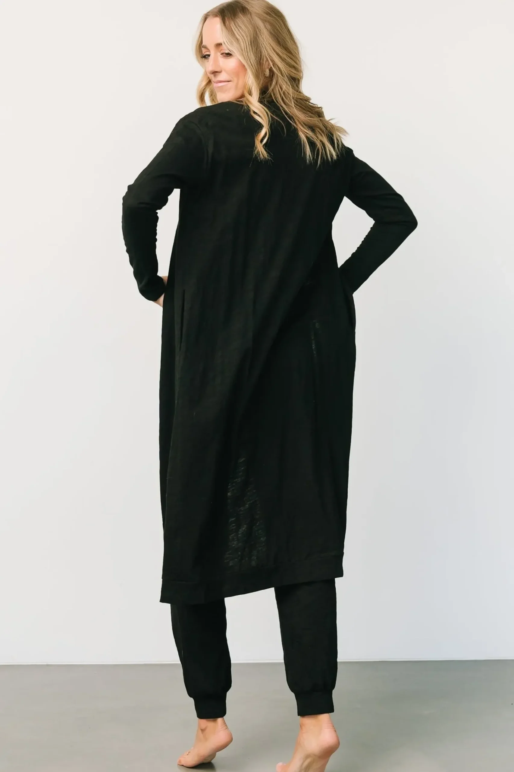 Clearance Baltic Born Janae Jumpsuit + Cardigan Set | Black