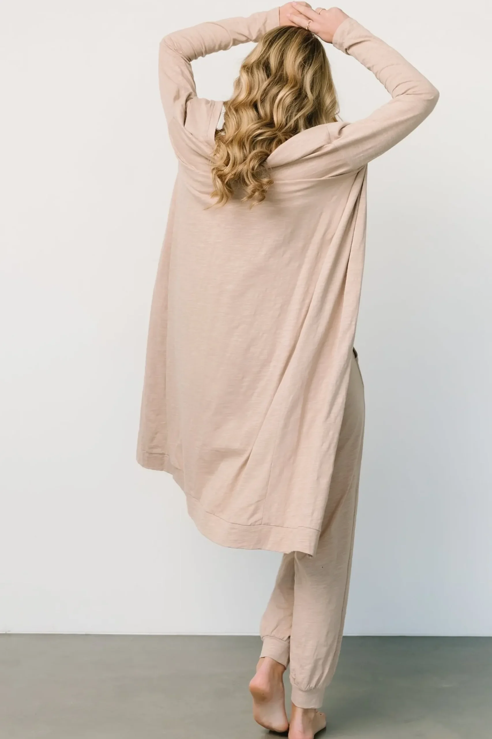 New Baltic Born Janae Jumpsuit + Cardigan Set | Oatmeal