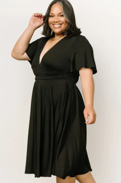 Fashion Baltic Born Janette Midi Dress | Black