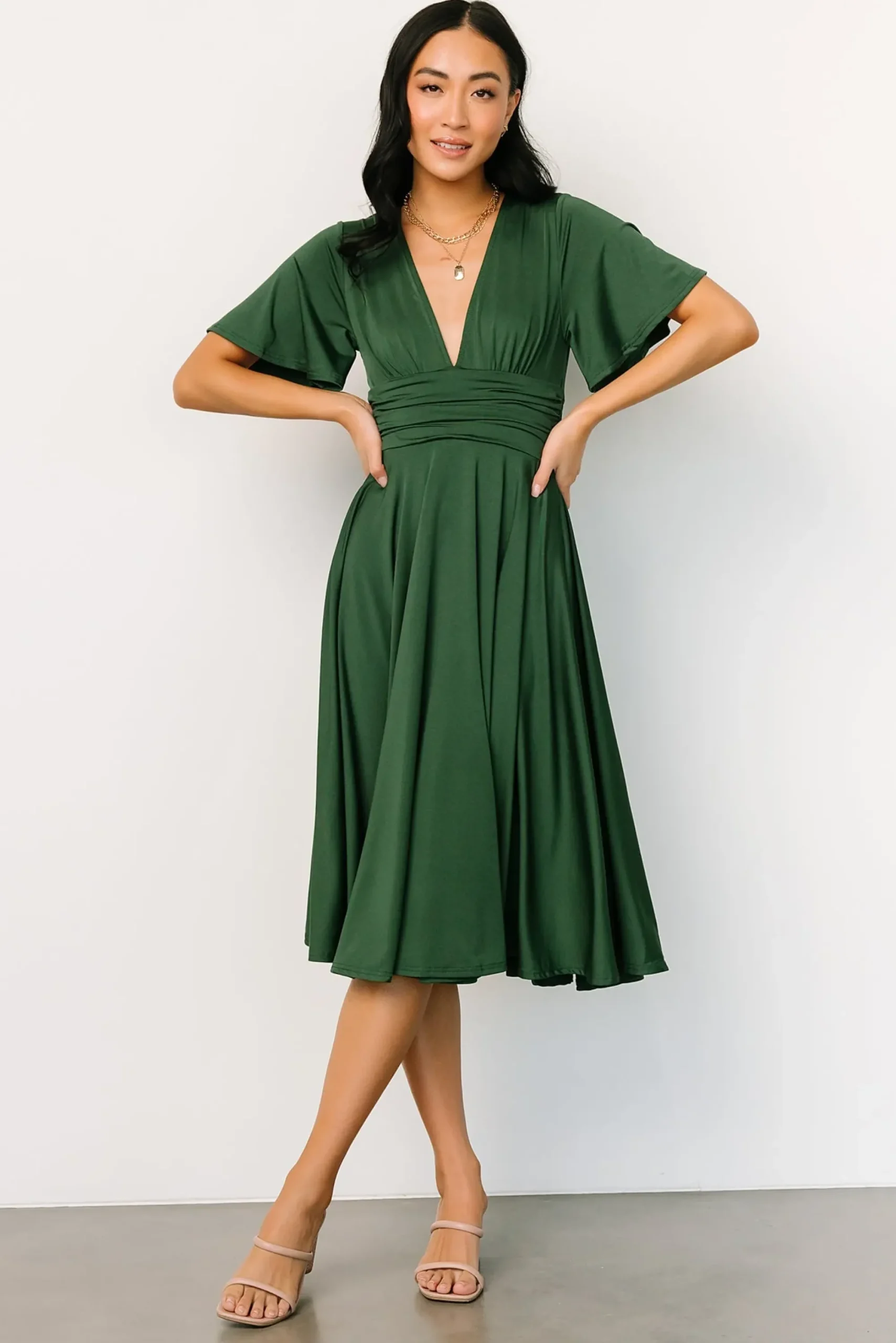 Outlet Baltic Born Janette Midi Dress | Green