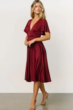 Sale Baltic Born Janette Midi Dress | Wine