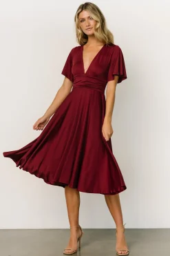 Sale Baltic Born Janette Midi Dress | Wine