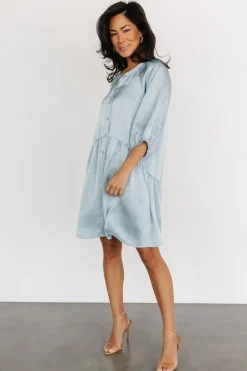 Clearance Baltic Born Janice Button Dress | Blue