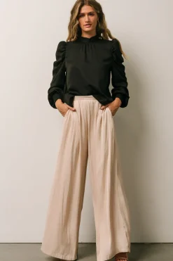 New Baltic Born Jayla Palazzo Satin Pant | Champagne
