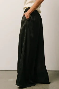 Sale Baltic Born Jayla Palazzo Satin Pant | Black
