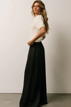 Sale Baltic Born Jayla Palazzo Satin Pant | Black