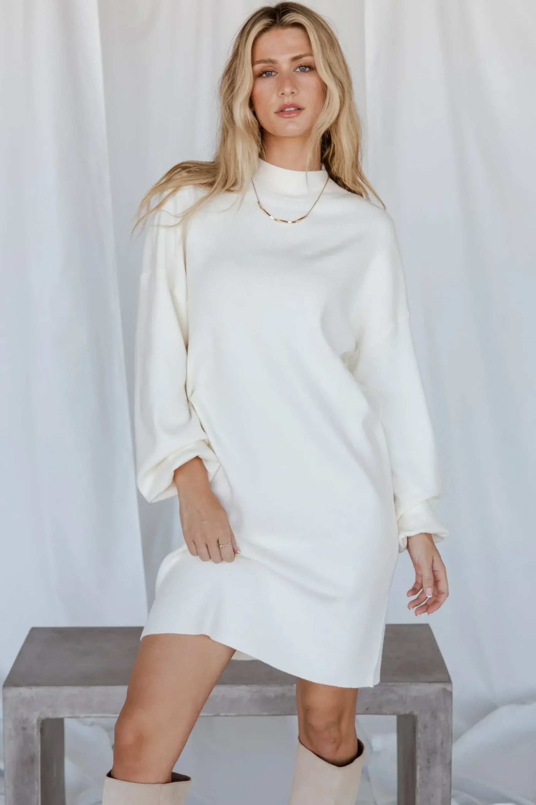 Sale Baltic Born Jennings Sweater Dress | Ivory