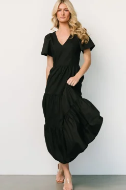 Clearance Baltic Born Johanne Poplin Dress | Black