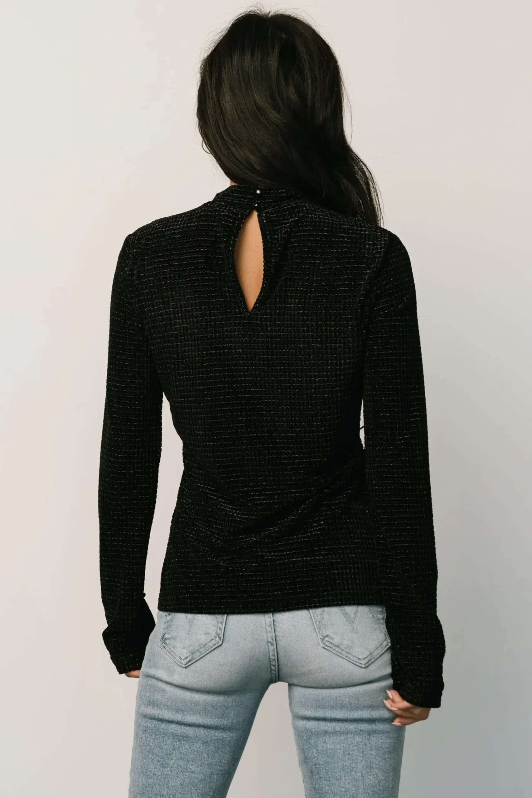 Best Baltic Born Joss Velvet Top | Black