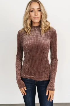 Discount Baltic Born Joss Velvet Top | Dusty Clove