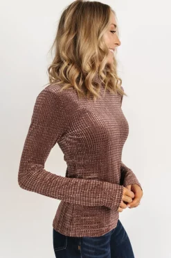 Discount Baltic Born Joss Velvet Top | Dusty Clove