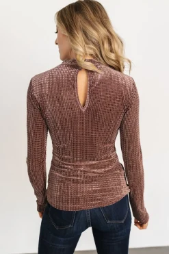 Discount Baltic Born Joss Velvet Top | Dusty Clove