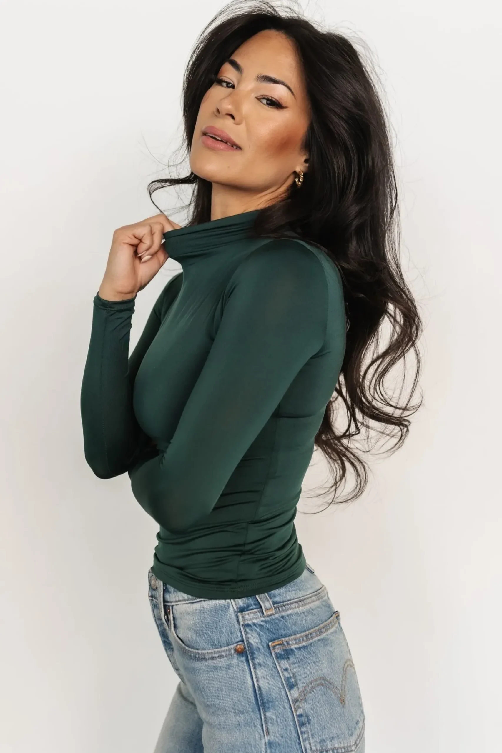 Discount Baltic Born Juni Turtleneck | Hunter Green