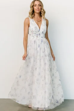 Fashion Baltic Born Kamila Tulle Maxi Dress | White Floral