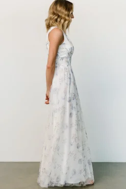 Fashion Baltic Born Kamila Tulle Maxi Dress | White Floral
