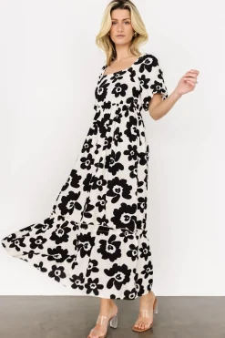 Clearance Baltic Born Kasey Maxi Dress | Black + Ivory Print