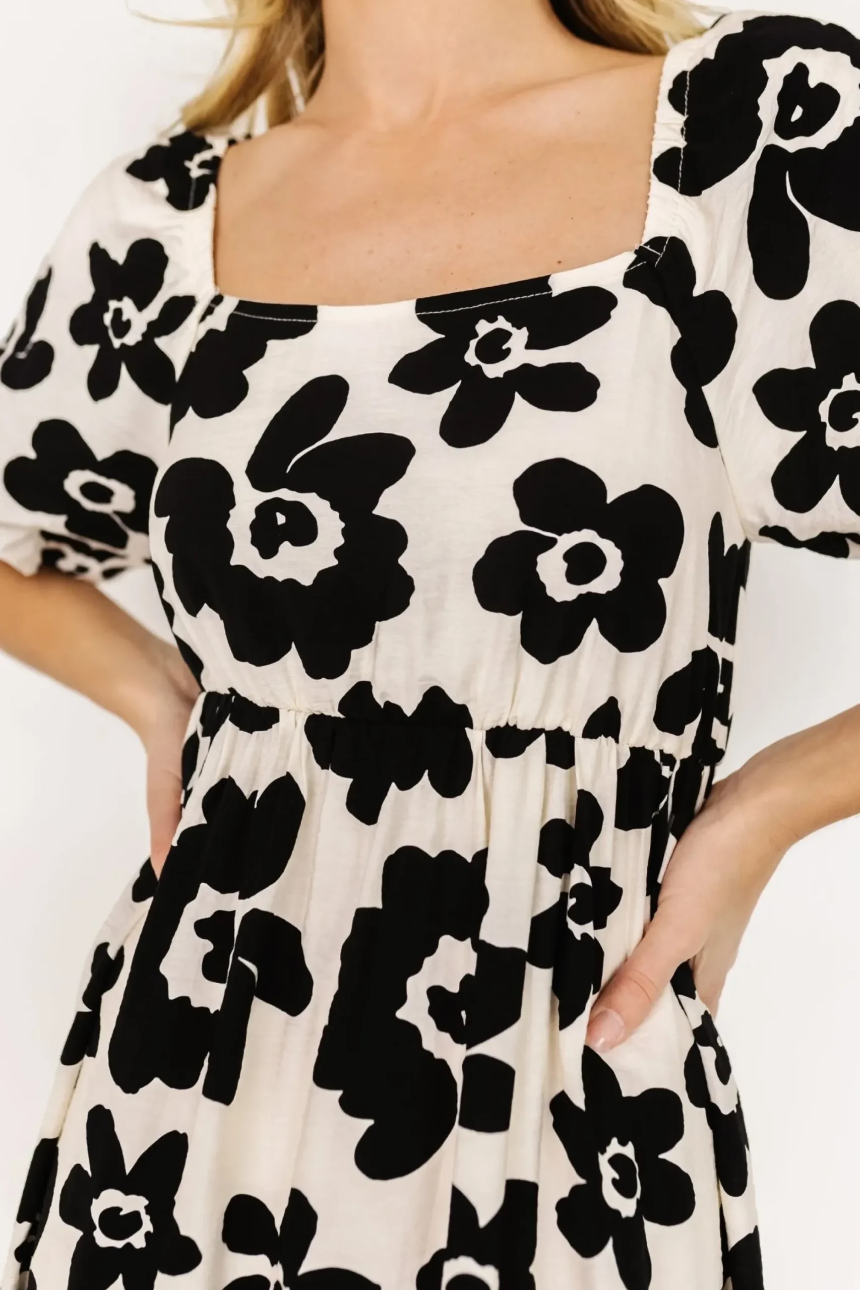 Clearance Baltic Born Kasey Maxi Dress | Black + Ivory Print