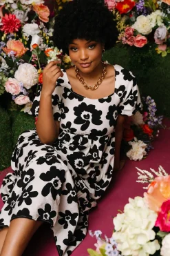 Clearance Baltic Born Kasey Maxi Dress | Black + Ivory Print