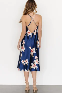 Discount Baltic Born Katarina Slip Midi Dress | Vintage Blue Floral