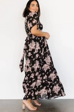 Sale Baltic Born Katherine Maxi Dress | Black + Blush Floral