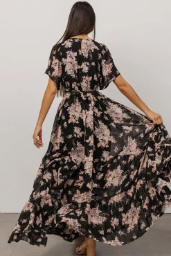 Sale Baltic Born Katherine Maxi Dress | Black + Blush Floral