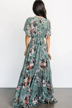 Online Baltic Born Katherine Maxi Dress | Dusty Green Floral