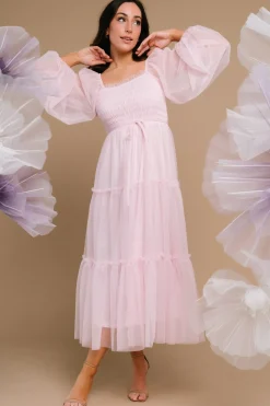 Best Baltic Born Katrina Tulle Maxi Dress | Light Rose