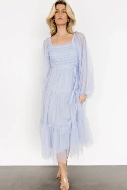 Hot Baltic Born Katrina Tulle Maxi Dress | Peri Blue