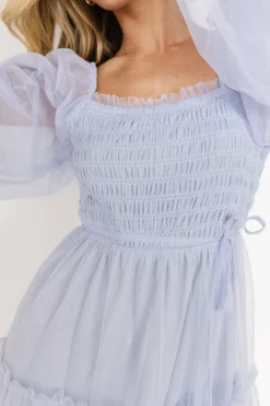 Hot Baltic Born Katrina Tulle Maxi Dress | Peri Blue