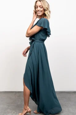 Hot Baltic Born Katya Ruffle Maxi Dress | Dusty Topaz