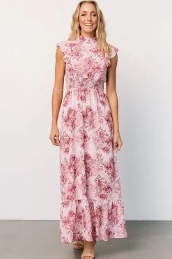 Outlet Baltic Born Kearny Ruffle Maxi Dress | Pink Floral