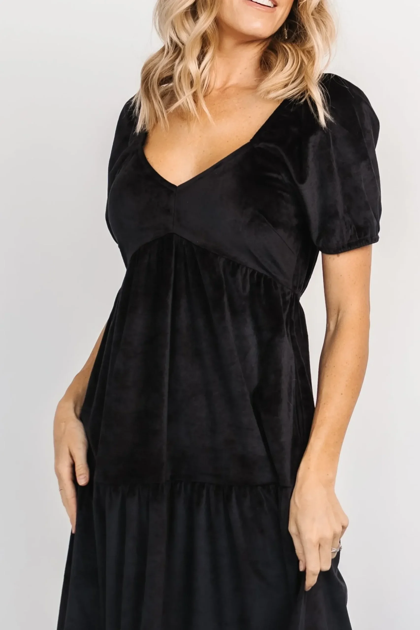 New Baltic Born Kenli Velvet Maxi Dress | Black