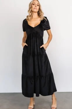 New Baltic Born Kenli Velvet Maxi Dress | Black