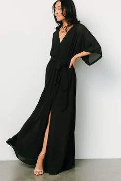 Outlet Baltic Born Kia Kimono Maxi Dress | Black