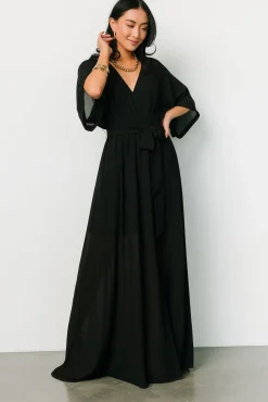 Outlet Baltic Born Kia Kimono Maxi Dress | Black