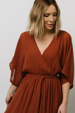 Online Baltic Born Kia Kimono Maxi Dress | Rust
