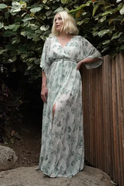 Best Baltic Born Kia Kimono Maxi Dress | Sage Floral