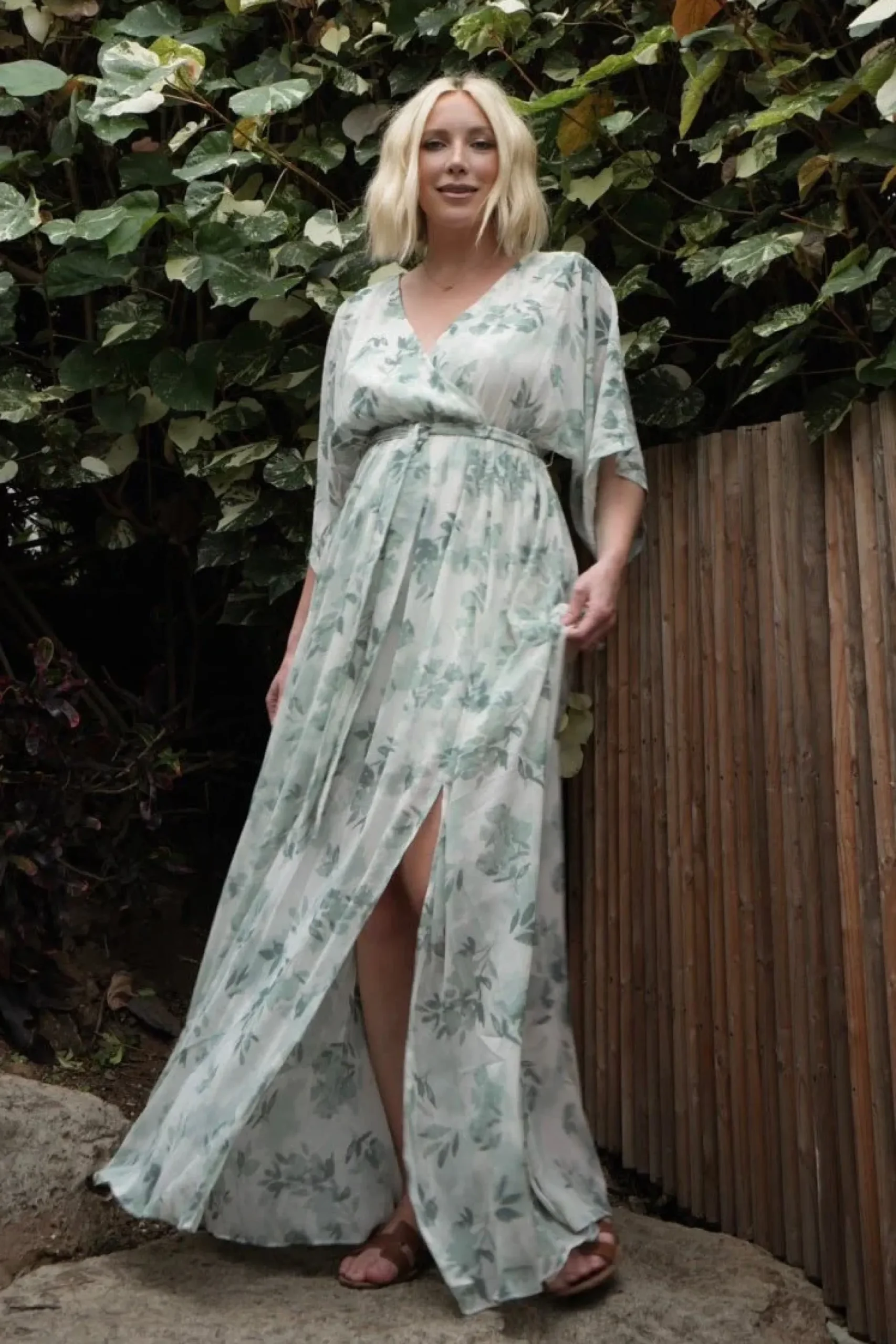 Best Baltic Born Kia Kimono Maxi Dress | Sage Floral