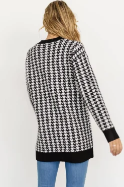 Fashion Baltic Born Kimball Houndstooth Cardigan | Black + White