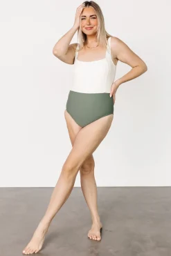 Best Baltic Born Kingston Color Block One Piece | Olive