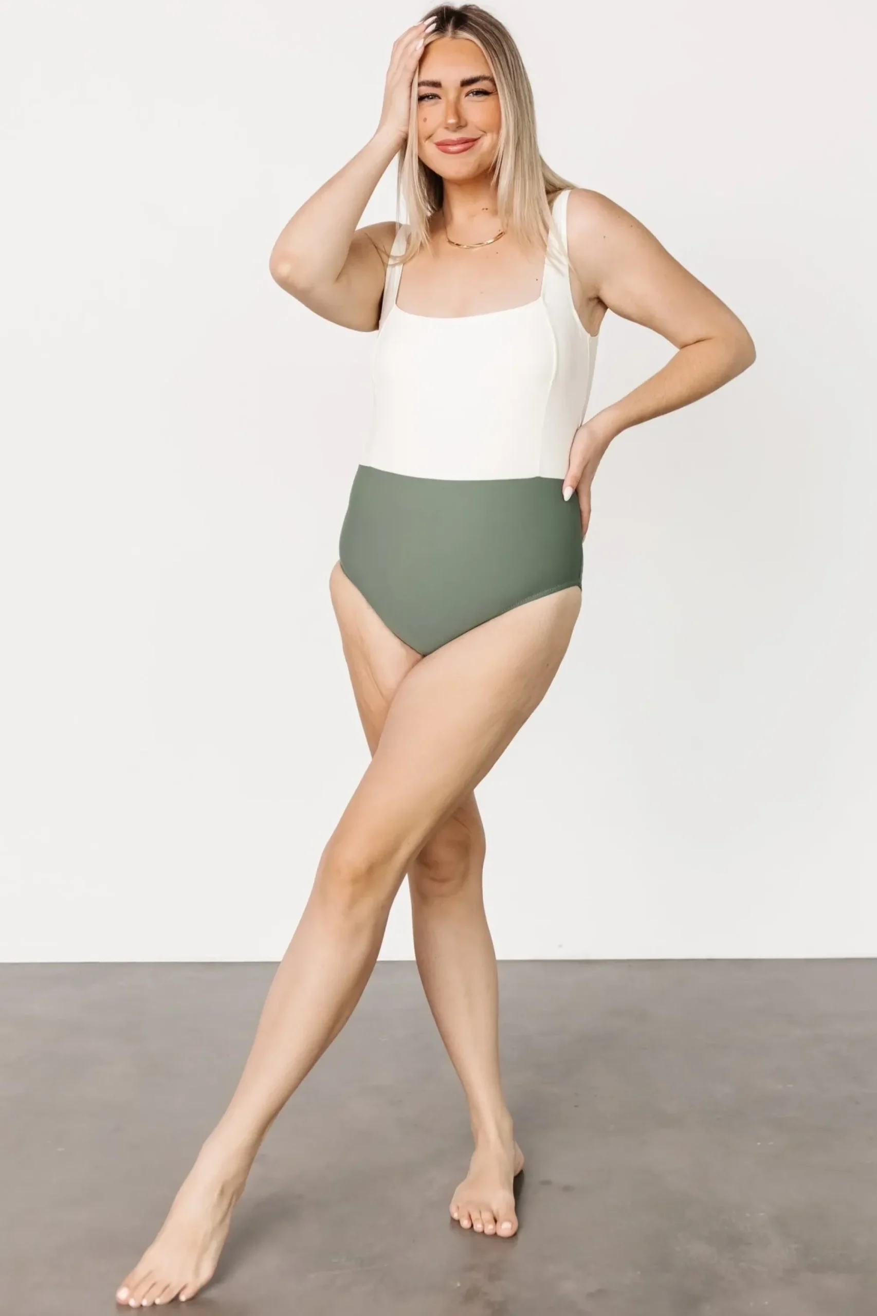 Best Baltic Born Kingston Color Block One Piece | Olive